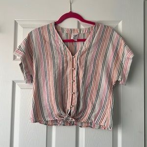 Gap Linen Striped Shirt